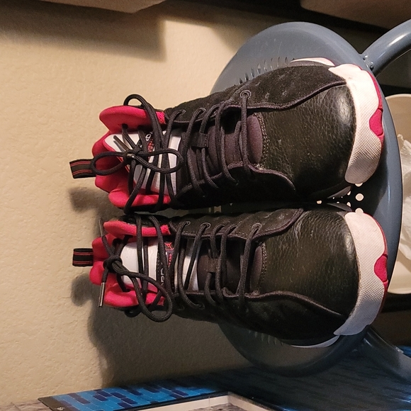 Jordan Jumpman Team 2 black rush pink suede lace up 2017 S3 - Picture 2 of 8